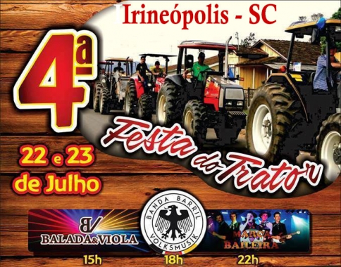 4ª Festa do Trator em Irineópolis - SC